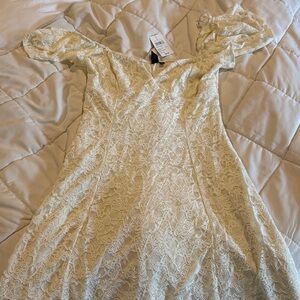 Elegant Lace Off-Shoulder Dress